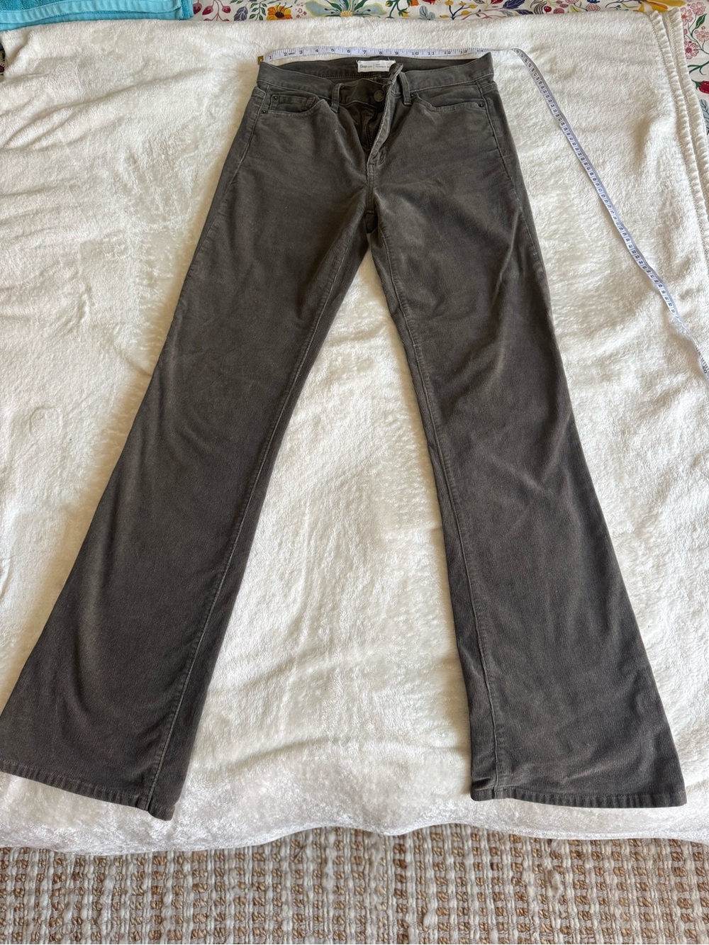 GAP Women's Boot Cut Pants in Dark Olive Brown